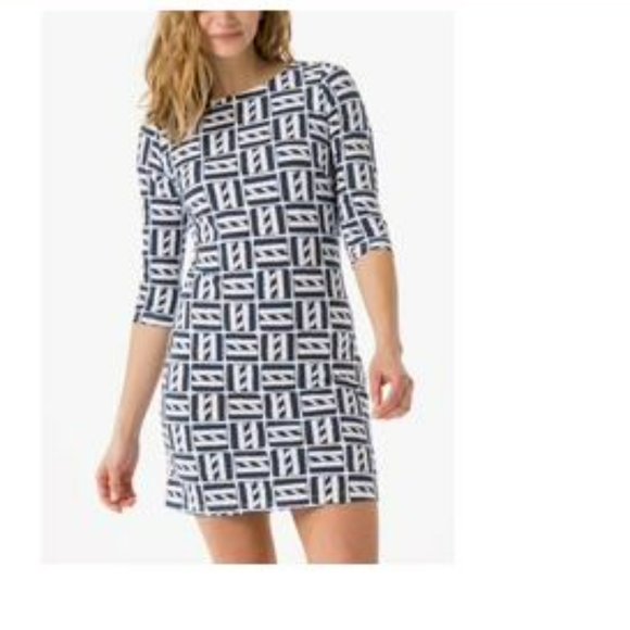 MAHI GOLD Dresses & Skirts - Mahi Gold Bimini Boatneck Navy Cape Cod Dress Size M